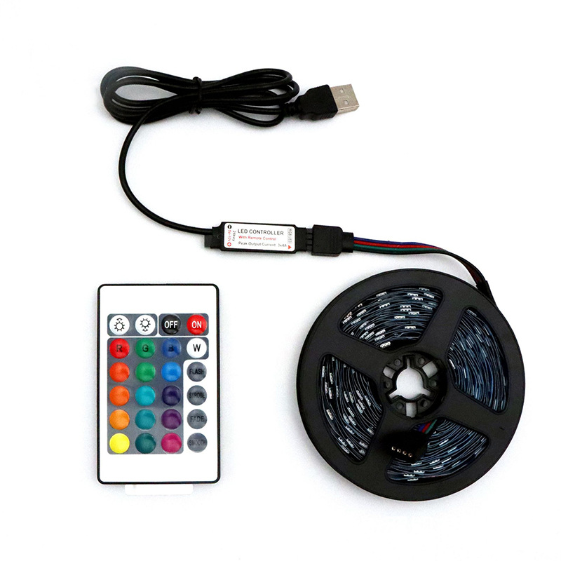 幻彩燈帶USB-5050RGB防水3M遙控套裝