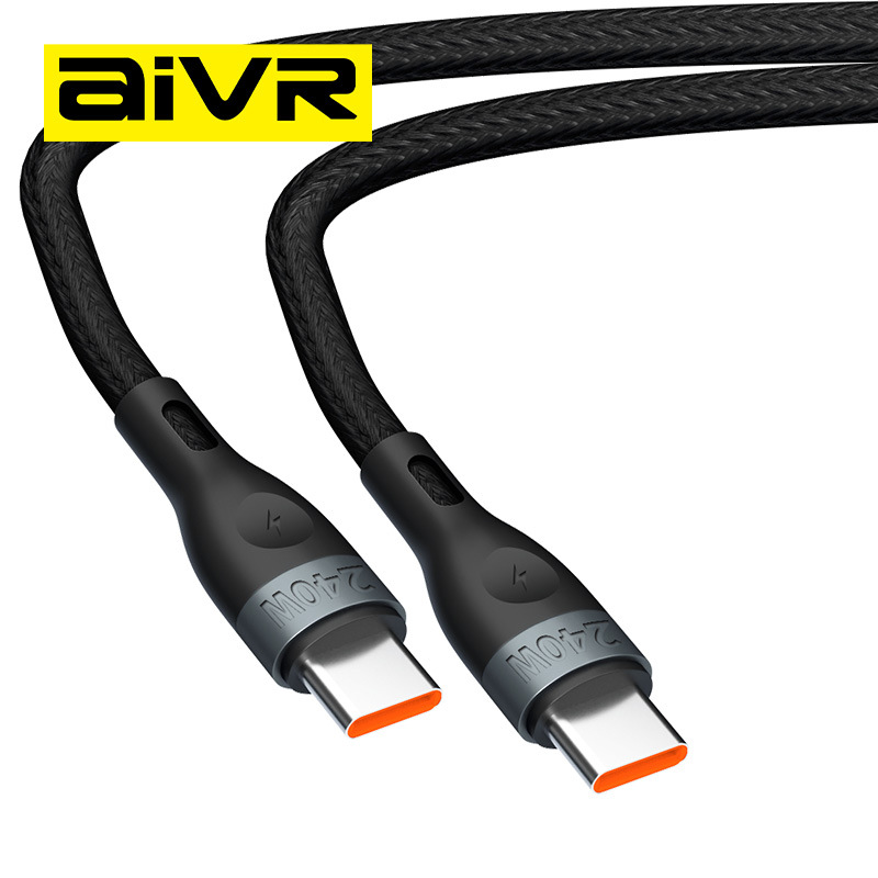AIVR K385R-2 240W C+C 笔记本电脑手機二合一快充数据线 2M