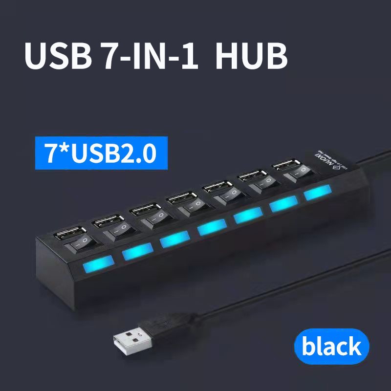 YW0102-TREQAUSB-7分線器  7 口 USB HUB/一拖七 USB HUB