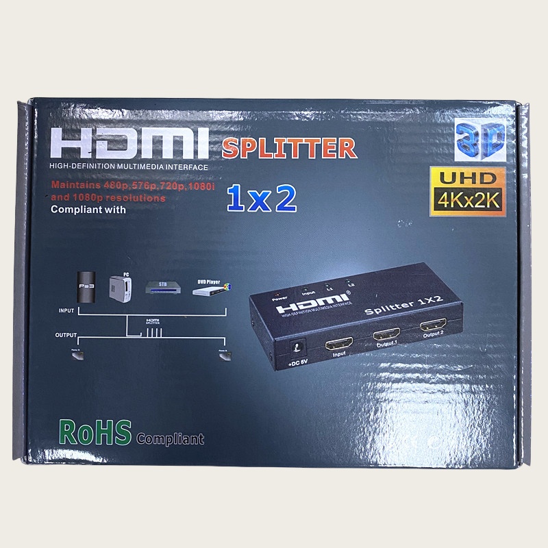 HDMI分配器一分二 高清4K  HDMI 分線器