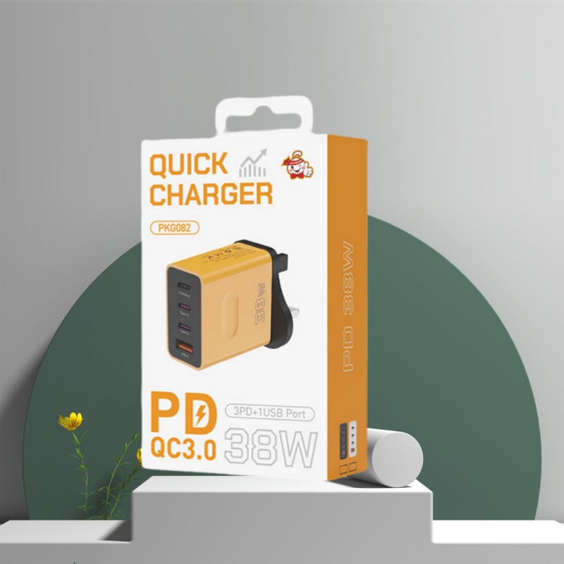 ADC-PD003快充QC3.0充電器3Type-c+USB  叉電頭/叉電器頭