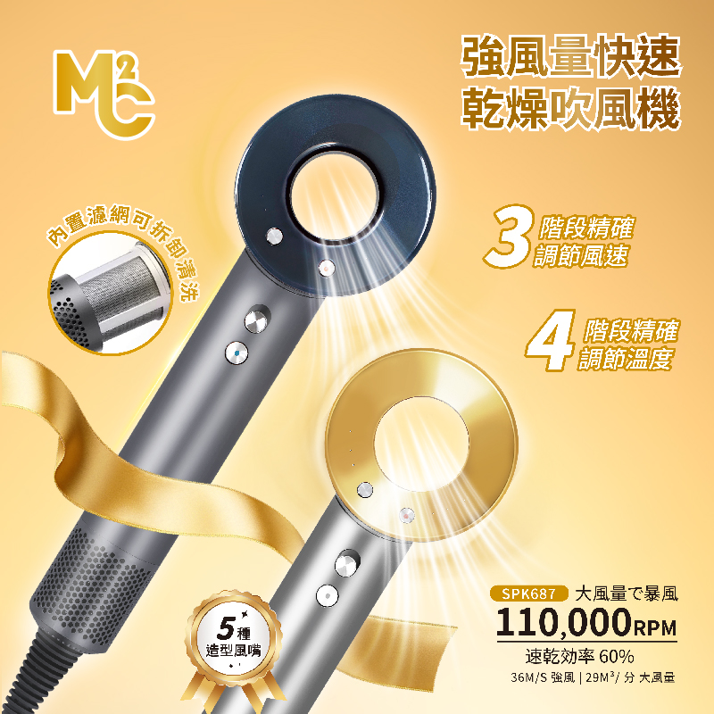 MC2負離子快速 乾燥吹風機/負離子風筒