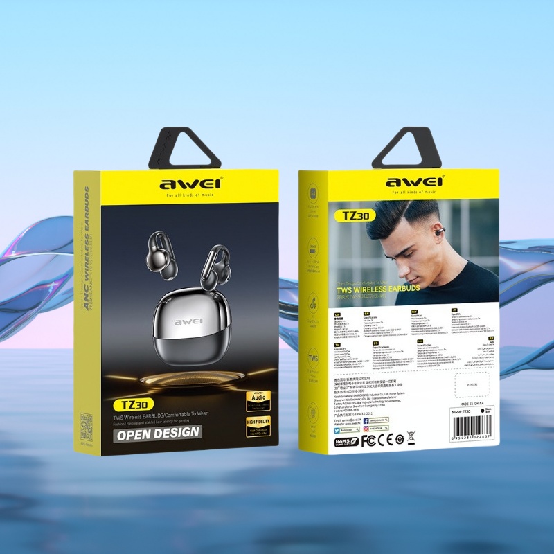 AWEI TZ30開放式TWS夾耳式無線耳機	耳筒
