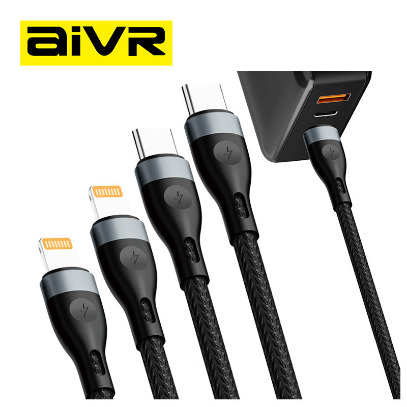 AIVR  K374R C+4in1 Type-C TO ios*2+Type-C*2數據綫 充電線/傳輸線
