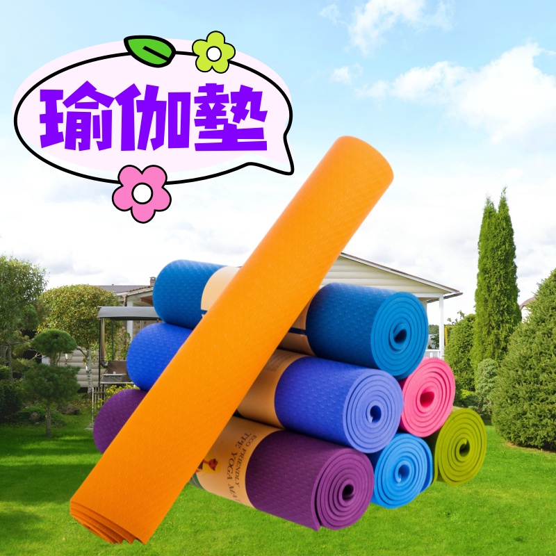 6mmTPE高品質雙色瑜伽墊 瑜伽氈