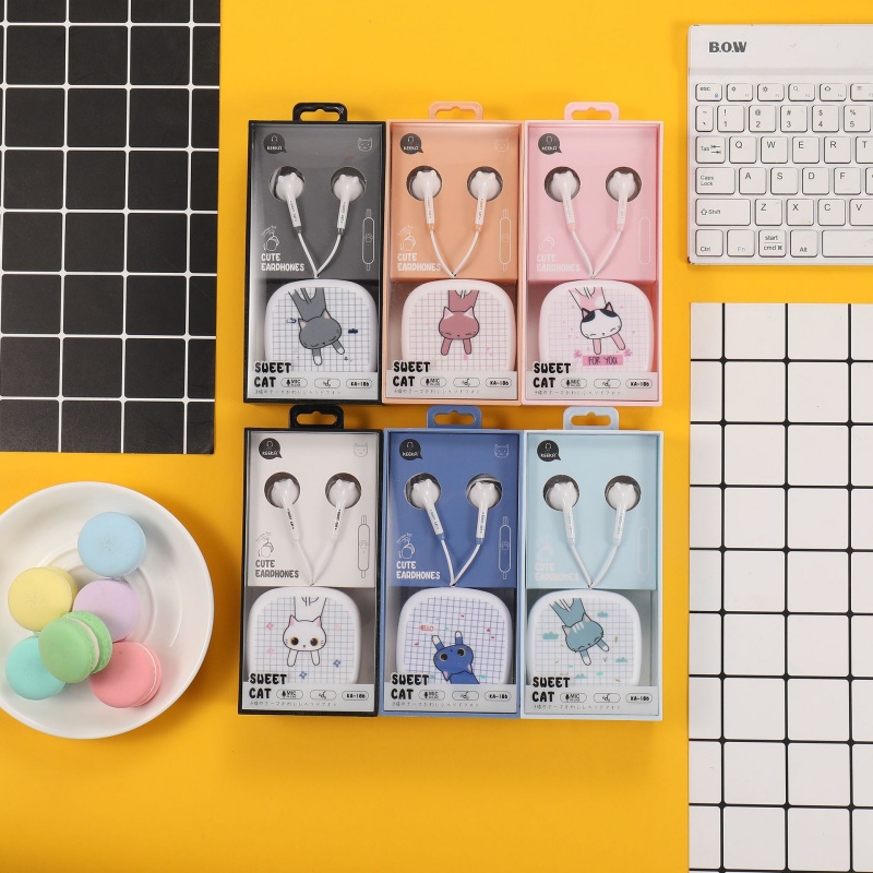 KEEKA KA186 3.5MM綫控耳機帶收納盒 耳筒儲物籃/儲物盒